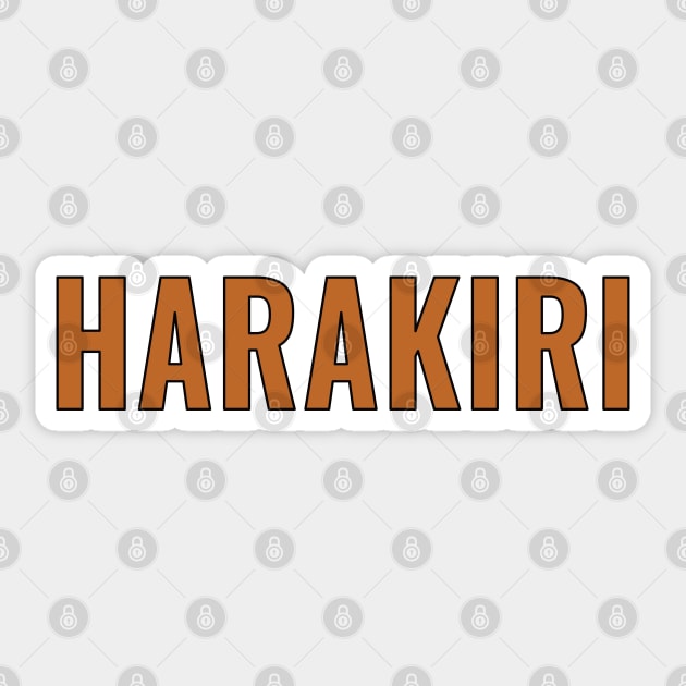 Hina (Hinamatsuri) "Harakiri" Sticker by Kamishirts